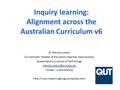 Inquiry learning: Alignment across the the Australian Curriculum Dr Mandy Lupton Co-ordinator: Master of Education (teacher-librarianship) Queensland University.