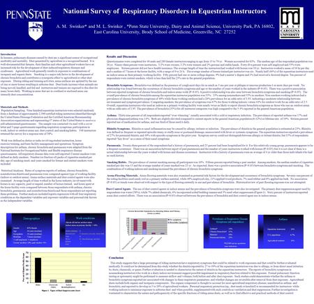 Materials and Methods Population Sampling. Nine hundred equestrian instructors were selected randomly from a database of approximately 2,500 certified.