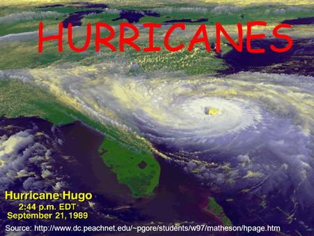 HURRICANES Source: