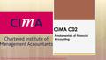 CIMA C02 Fundamentals of Financial Accounting