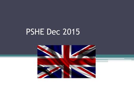 PSHE Dec 2015. to have a clear understanding and be able to explain what British values are and what they mean to you. to analyse and explain how certain.