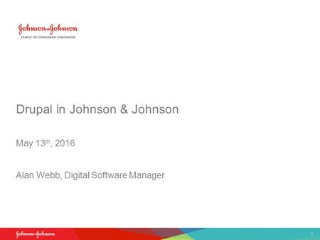 Drupal in Johnson & Johnson