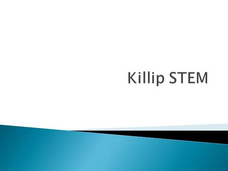  Continue to develop a common understanding of what STEM education is/could/should be here at Killip.