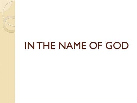 IN THE NAME OF GOD. What are Stem Cells? Stem cells are a class of undifferentiated cells that are able to differentiate into specialized cell types.