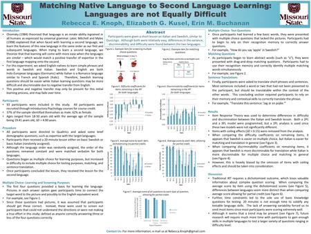 Introduction Chomsky (1984) theorized that language is an innate ability ingrained in all humans as expressed by universal grammar. Later, Mitchell and.