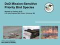 US Army Corps of Engineers BUILDING STRONG ® DoD Mission-Sensitive Priority Bird Species Richard A. Fischer, Ph.D. U.S. Army Engineer R&D Center, Vicksburg,