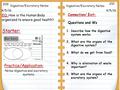 4/5/16 Starter: 4/5/16 209 210 Digestive/Excretory Notes Practice/Application: Notes digestive and excretory systems Connection/ Exit: Questions and Ws.