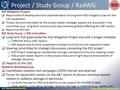 Follow-Ups and Project Structure R2E Meeting September 8th Project / Study Group / RadWG R2E Mitigation Project:  Responsible of development and implementation.