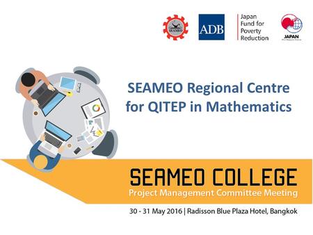 SEAMEO Regional Centre for QITEP in Mathematics. Developing Module on SEA Education for Disaster Risk Reduction (SEA EDRR) Prof. Subanar, PhD Presented.