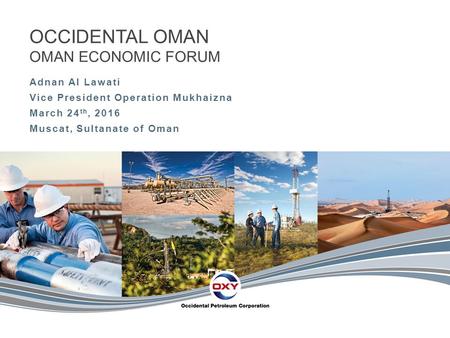 Occidental Oman Oman Economic forum