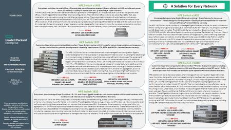 Retail File 13/06/2016 HPE NETWORKING PROMO Valid Until 30/06/2016 or Until Stock Last Prices, promotions, specifications, availability and terms of offers.