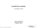 Low-Back Pain in Athletes by Christopher M. Bono J Bone Joint Surg Am Volume 86(2):382-396 February 1, 2004 ©2004 by The Journal of Bone and Joint Surgery,