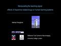 Manipulating the teaching signal: effects of dopamine-related drugs on human learning systems Wellcome Trust Centre for NeuroImaging University College.