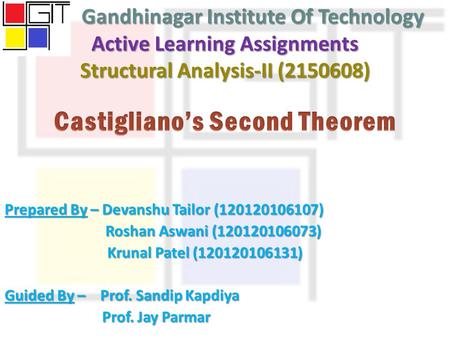 Castigliano’s Second Theorem