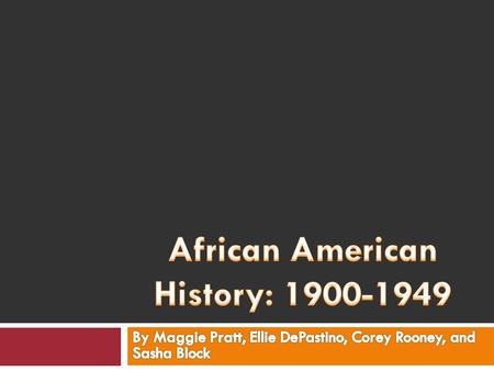 Harlem Renaissance  The Harlem Renaissance took place after World War I and was the beginning of literary and artistic talent from the African Americans.