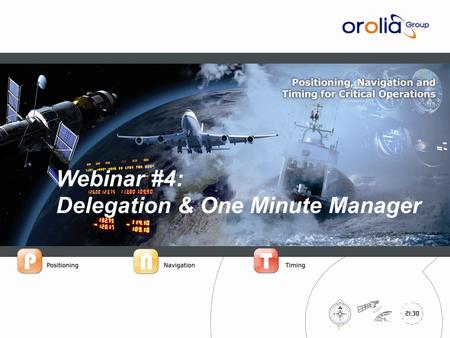 IPrecision™ Systems for Critical Operations 1 Webinar #4: Delegation & One Minute Manager.