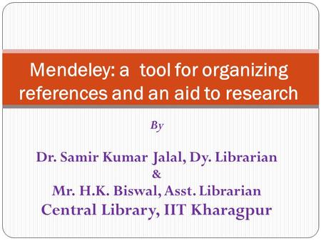 Mendeley: a tool for organizing references and an aid to research