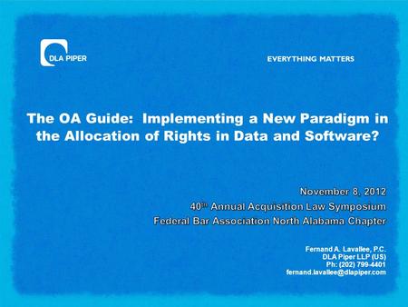 The OA Guide: Implementing a New Paradigm in the Allocation of Rights in Data and Software?