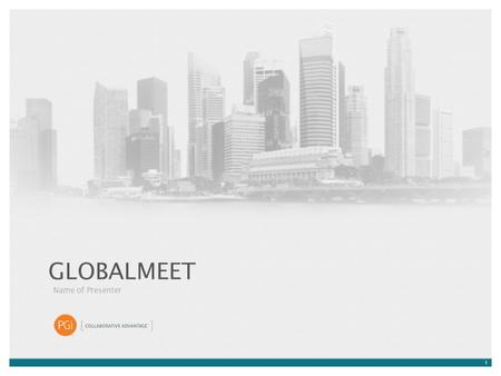 1 GLOBALMEET Name of Presenter. 2 HOW EFFECTIVE IS YOUR WEB CONFERENCING SOLUTION? Frustrated by the complexity of performing basic tasks? Do you demand.