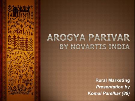 Rural Marketing Presentation by Komal Parelkar (89)