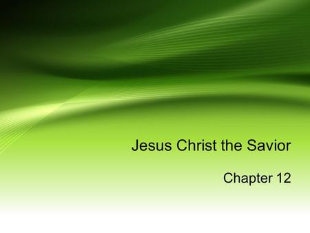 Jesus Christ the Savior Chapter 12. Risen Christ Jesus rose and appeared to Mary Magdalene. Jesus then appeared to the 11 apostles, urging them to believe.