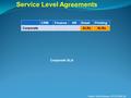 Service Level Agreements Author: Brett Andrews, OPTECISM Ltd CRMFinanceHREmailPrinting CorporateSLRs Corporate SLA.