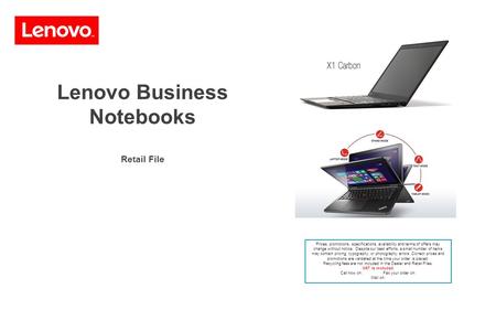 Lenovo Business Notebooks