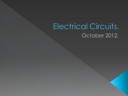  To interpret and construct electrical circuit diagrams.  To identify series and parallel arrangements of elements.  To calculate the equivalent resistance.