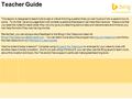 Teacher Guide This lesson is designed to teach kids to ask a critical thinking question that you can’t just put into a search box to solve. To do that,