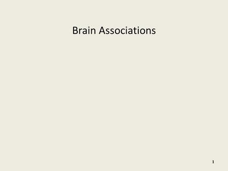 Brain Associations.