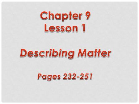 In the blank space at the top of your paper, write three things that take up space. Share your list with a partner. Share out with the class.