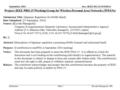 Doc.: IEEE 802.15-03/0351r1 Submission September, 2003 Kiyoshi Hamaguchi, CRLSlide 1 Project: IEEE P802.15 Working Group for Wireless Personal Area Networks.