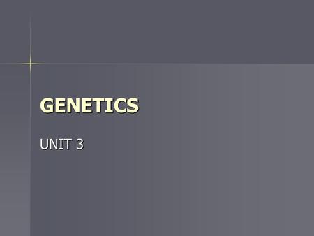 GENETICS UNIT 3. The base of genetics are the molecules of DNA and RNA Both DNA and RNA are very long molecules but their structure is very simple because.