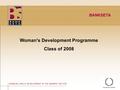 ©BANKSETA 2008 ENABLING SKILLS DEVELOPMENT IN THE BANKING SECTOR BANKSETA Woman's Development Programme Class of 2008.