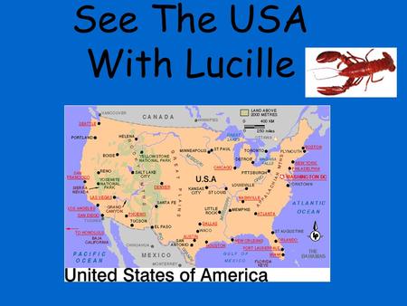 See The USA With Lucille. Overview My project is multidisciplinary-a big word meaning we’ll do activities in many subjects like science, math, and language.