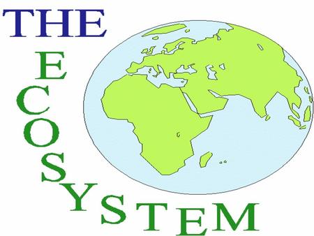 Ecosystems An ecosystem consists of all the organisms living in an area and the nonliving features of their environment.