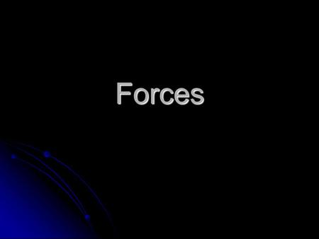 Forces. Force Force A push or pull on an object A push or pull on an object Has both Size & Direction Has both Size & Direction Size: Size: Measured in.