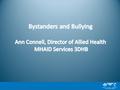 Kitty Genovese Bystander Behaviour To intervene Notice Interpret as problem Decide personal action required Choose action Implement action.