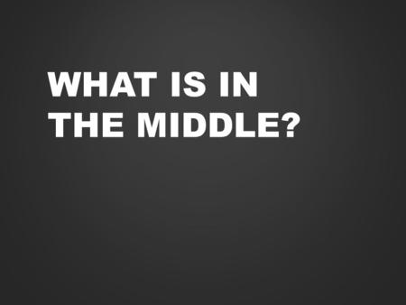 WHAT IS IN THE MIDDLE?. In the Storm In the Storm, in the Storm, in the Storm, I am safe in the arms of the Lord (x2) … I am weak, He is strong, I’m not.