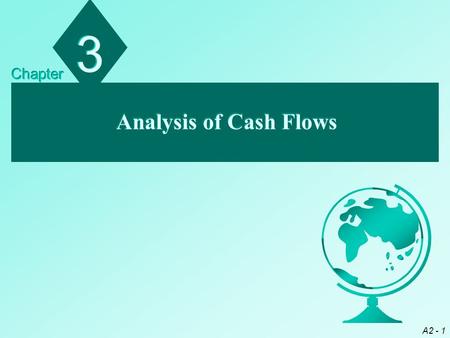 A2 - 1 Analysis of Cash Flows 3 3 Chapter. A2 - 2 Chapter Objectives Describe the three components of a cash flow statement Distinguish between direct.