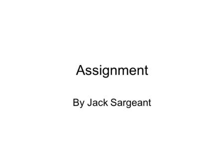 Assignment By Jack Sargeant. Introduction The purpose of the assignment, is for acting as an introduction to graphical software, the tools within them.