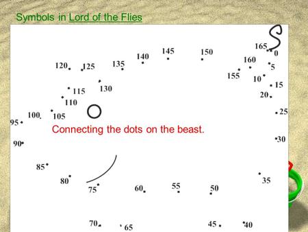 Connecting the dots on the beast. Symbols in Lord of the Flies Connecting the dots on the beast.