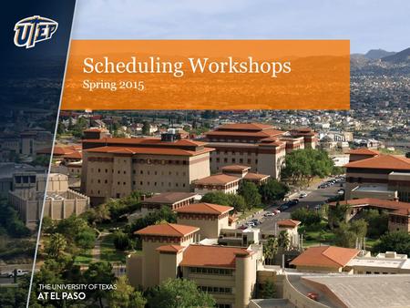 Scheduling Workshops Spring 2015. Welcome to Goldmine Scheduling User-friendly Error-checks – ensures all required fields are populated Cross-listing.