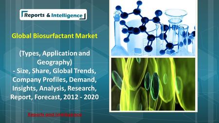 Global Biosurfactant Market (Types, Application and Geography) - Size, Share, Global Trends, Company Profiles, Demand, Insights, Analysis, Research, Report,