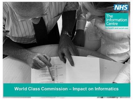 World Class Commission – Impact on Informatics. Setting the scene... WCC Assurance System World class commissioning –Organisational competencies –1. Locally.