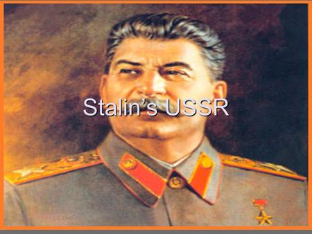 Stalin’s USSR. Stalin’s 5 Year Plan Stalin wants to create a perfect Communist state His major focus is on industrialization Building industry Improving.