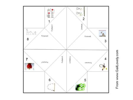 Cootie Catcher or Fortune Teller – to fill-in on computer