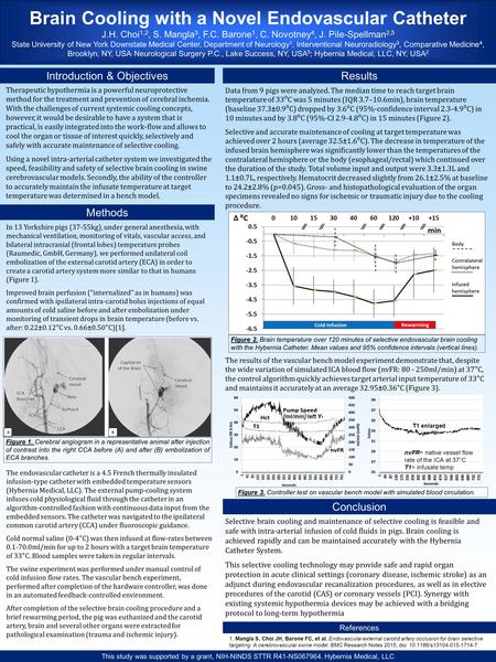 Therapeutic hypothermia is a powerful neuroprotective method for the treatment and prevention of cerebral ischemia. With the challenges of current systemic.