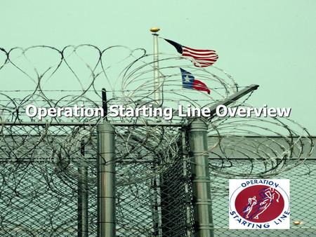 Operation Starting Line Overview. Operation Starting Line (OSL) is A collaborative network of national, regional and state ministries across the country.