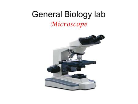 General Biology lab Microscope.